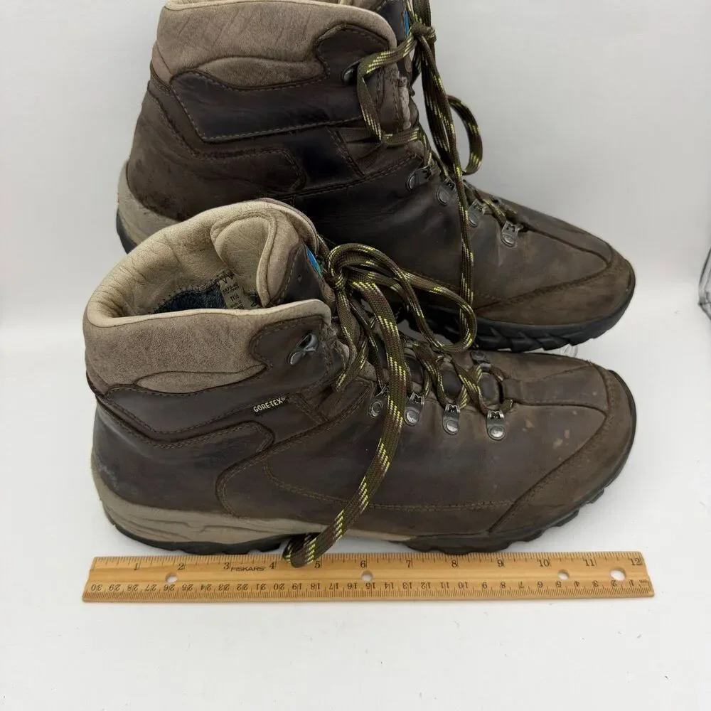 Meindl Pfledge II GTX Gore-Tex Leather Hiking Boots Mens 11.5 D Brown Made Italy